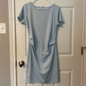 Blue maternity dress